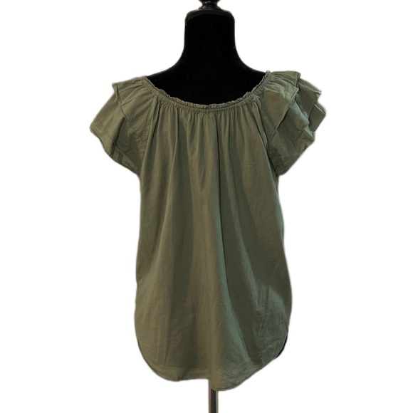 👚AERIE RUFFLED ARM HOLE SHIRT👚 - Picture 2 of 2